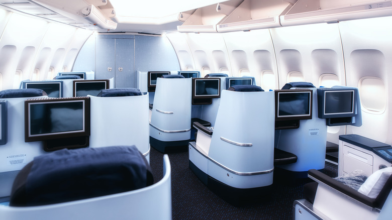 Business-class cabin