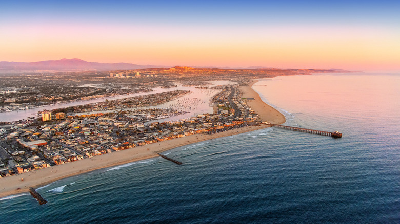 Aerial view of Newport Beach
