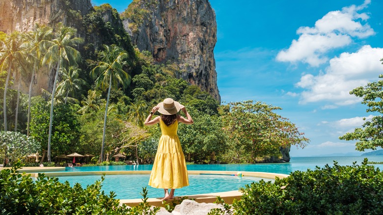 A woman in Thailand