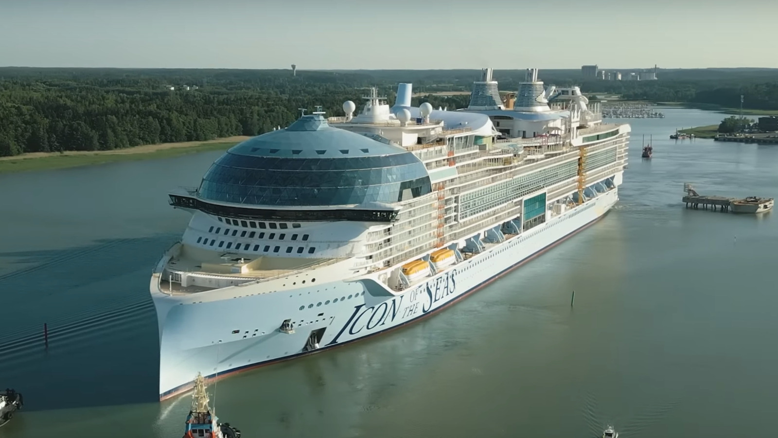 royal caribbean's icon of the seas to sail in 2024 as world's