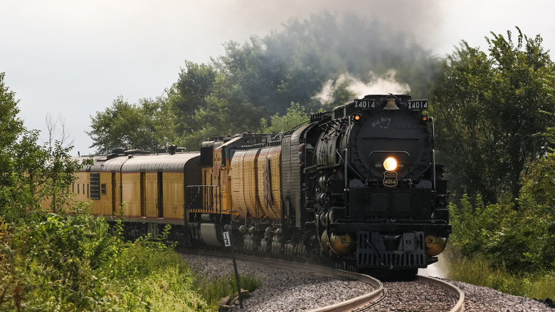 Union Pacific Big Boy No.4014 in action on the tracks