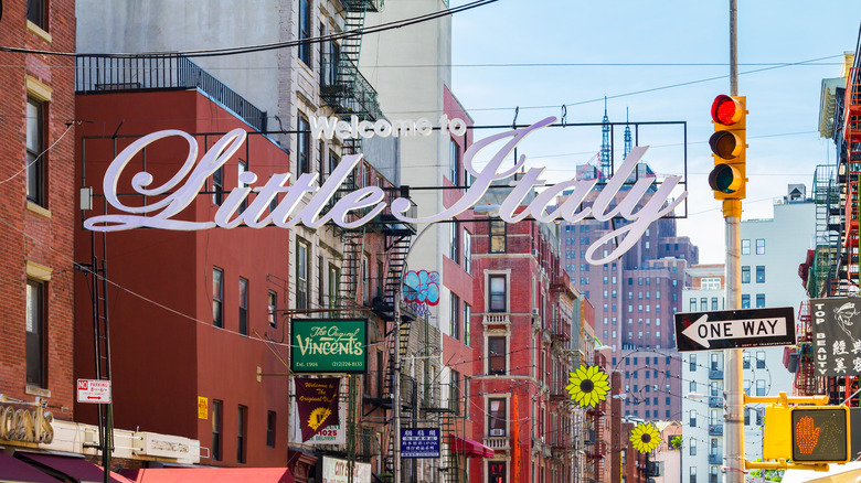 Welcome to Little Italy sign