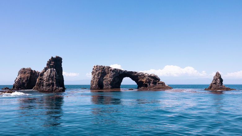Anacapa Island rock arch, Channel islands