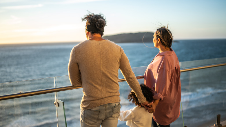 Family on a cruise