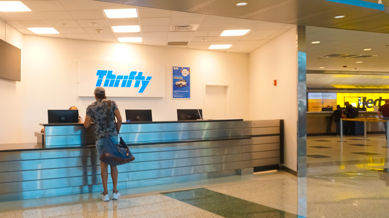 customer at Thrifty counter