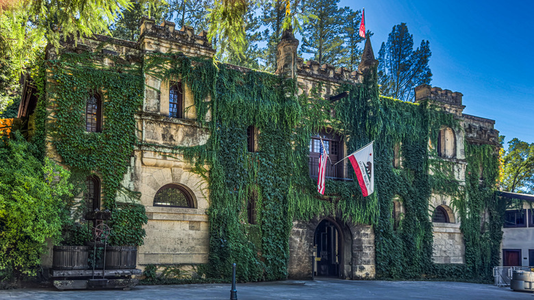 Chateau Montelena Winery ivy-covered facade