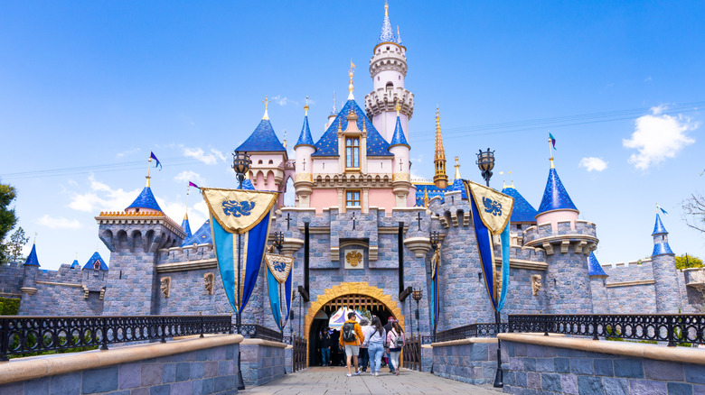 Bridge leading to Sleeping Beauty Castle