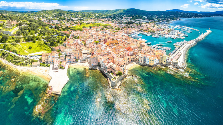 Panoramic view of Saint-Tropez from above