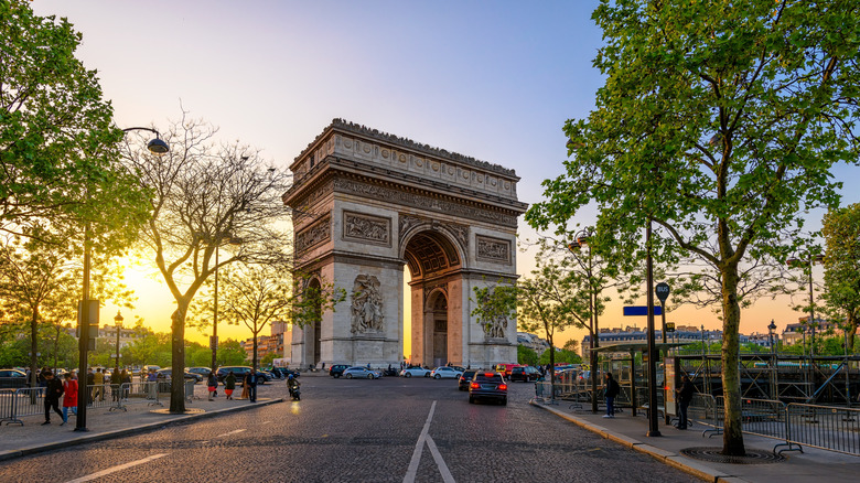 The Arc de Triomphe on the Champs-Élysées