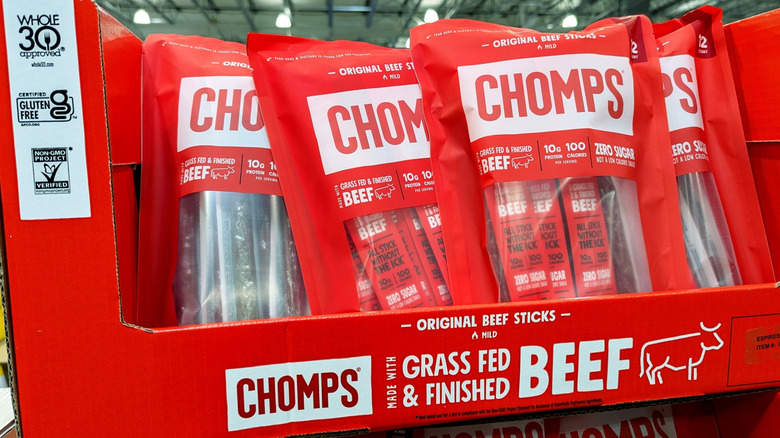 Chomps beef sticks at Costco