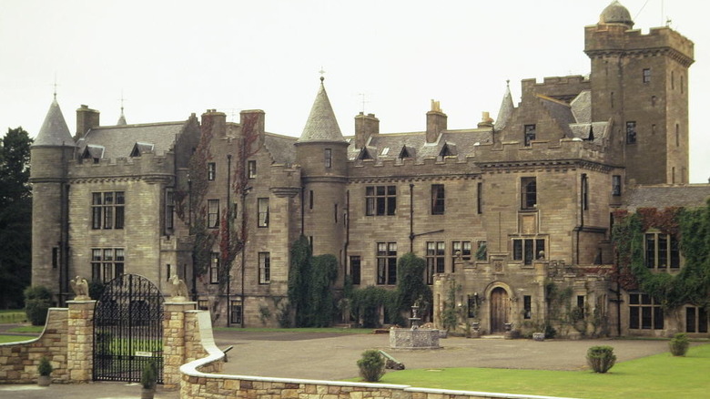 Glenapp Castle near Ballantrae in South West Scotland, south facade