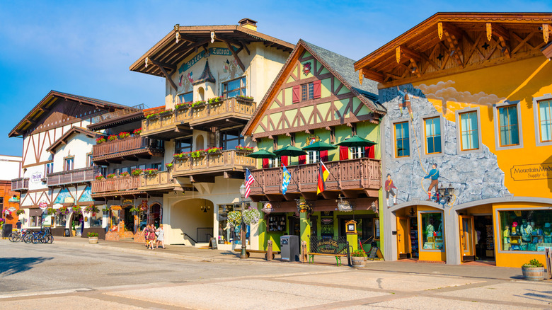 The Main Street in Leavenworth, Washington