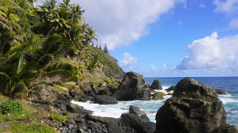 Rocky Coast of Pitcairn Islands