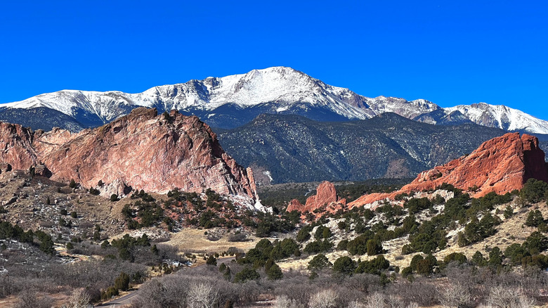 a view in the Garden of the Gods