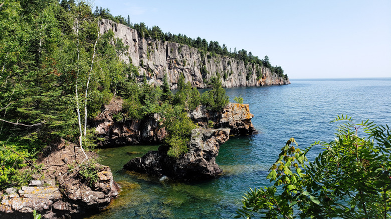 a view from part of the Superior Hiking Trail