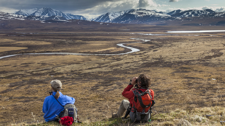 travelers enjoy the views at Gates of the Arctic