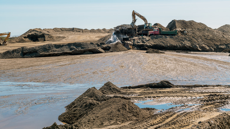 environmental degradation from an active mine in Alaska