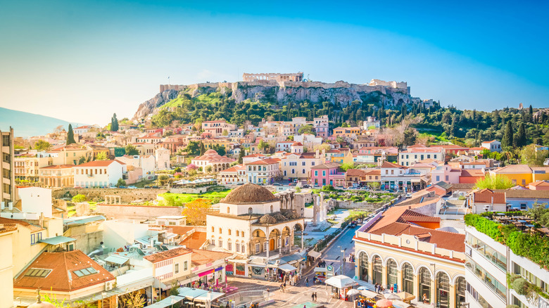 athens greece aerial view