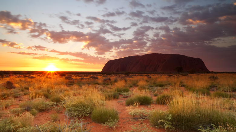 sunset uluru