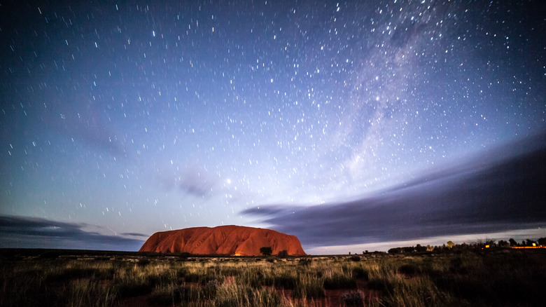 uluru at night