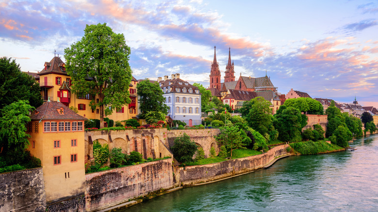 Basel, Switzerland beside the Rhine