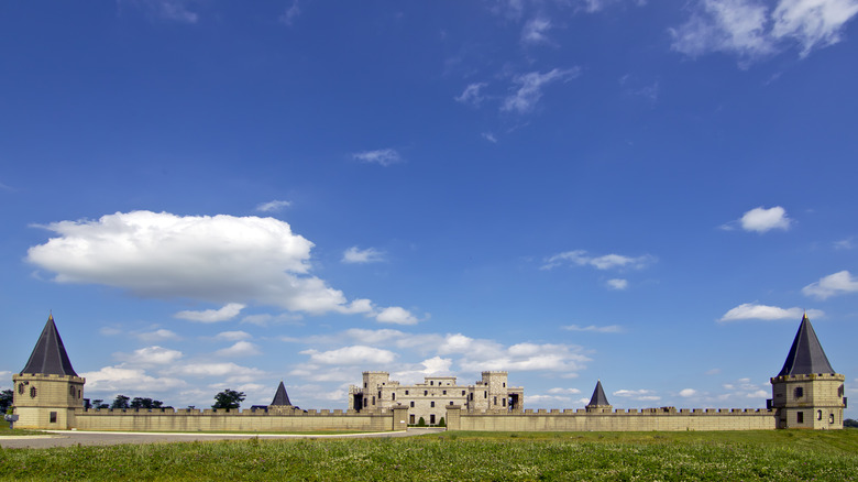 Wide lens shot of The Kentucky Castle