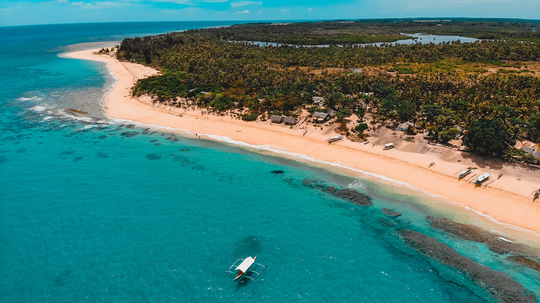 Aerial view of Jomalig Island 