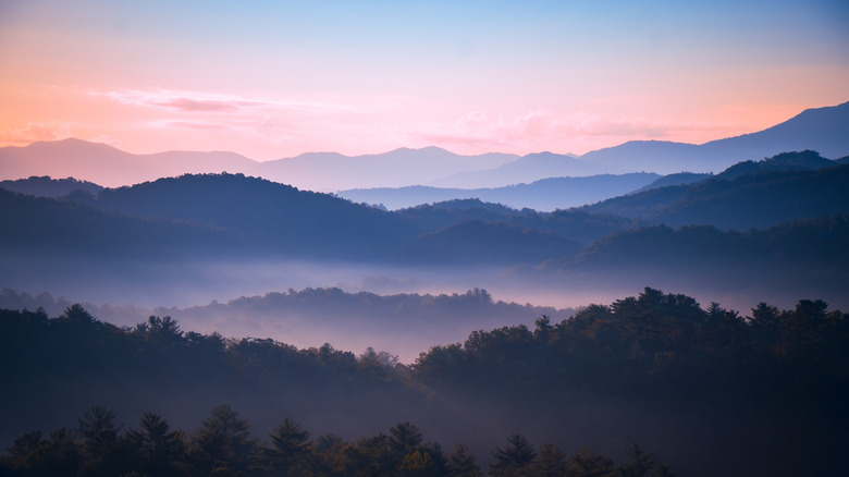 A beautiful shot of the Blue Ridge Mountains
