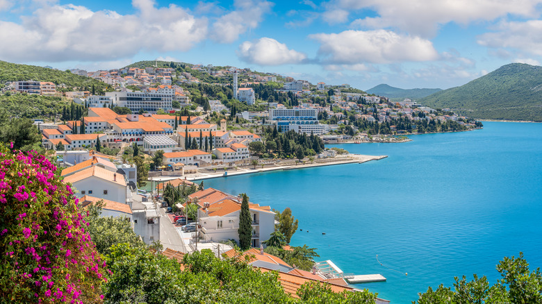 The coastal town of Neum sits along the Adriatic