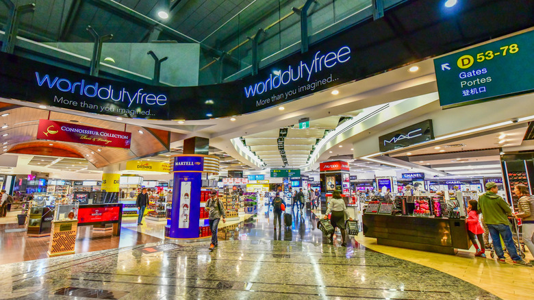 Vancouver International Airport's duty free stores.