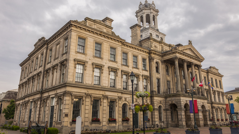 A large ornate old building