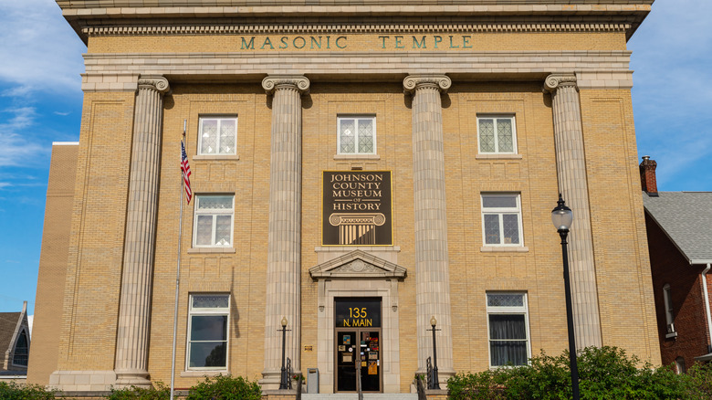 Exterior of the Johnson County Museum of History, built in 1922, in Franklin, Indiana.