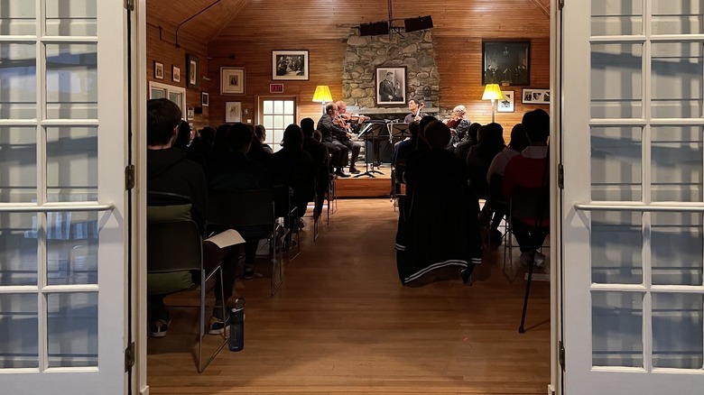 Kneisal Hall during a live music performance