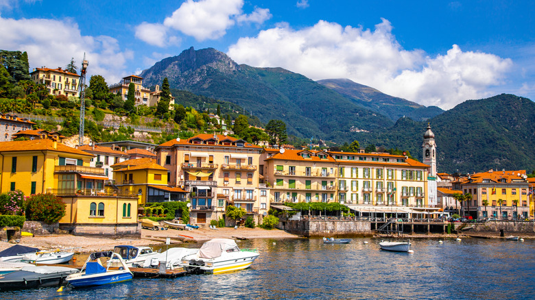 The town of Menaggio on Lake Como