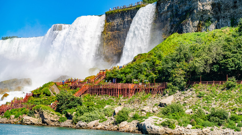 Goat Island on a sunny day in Niagara Falls