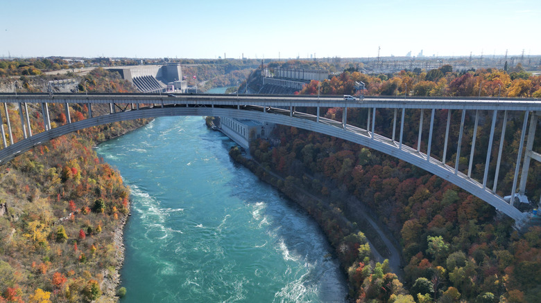 Aerial view of Niagara River Gorge