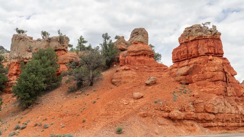 beautiful rock formation view at Panguitch, Utah