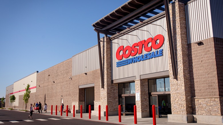 Entrance to a Costco store