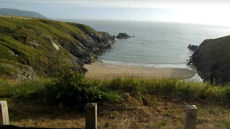 View of a beach cove