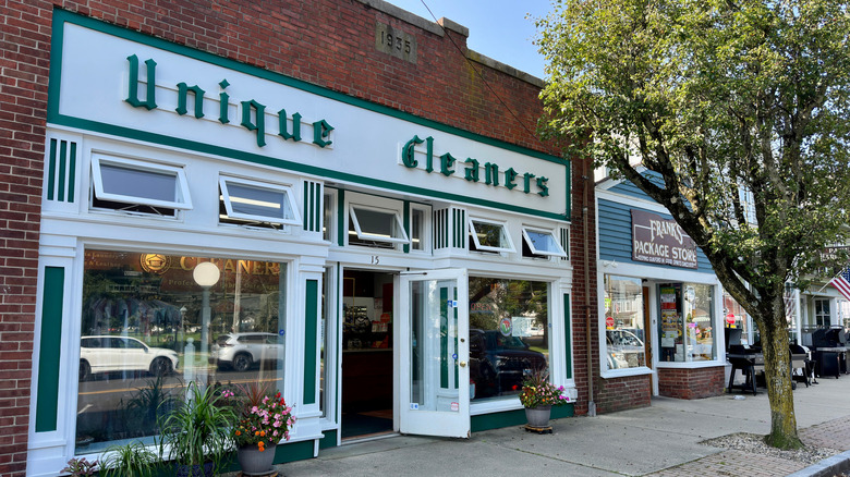 Charming local storefronts in Guilford Connecticut.