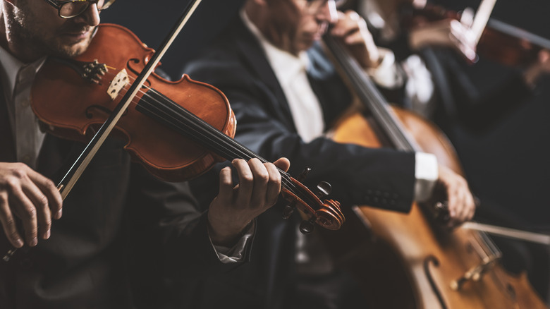 symphony orchestra plays