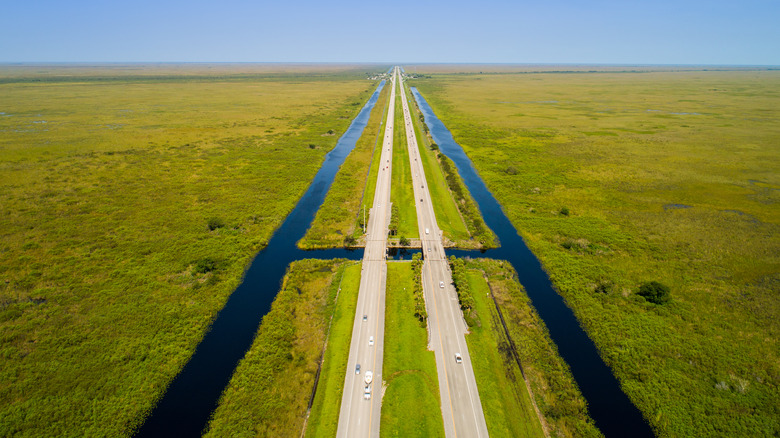 aerial view of Alligator Alley