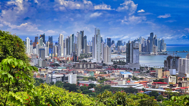 View of Panama City skyline from Ancon Hill