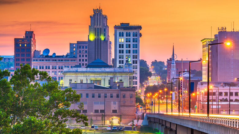 downtown skyline Youngstown, Ohio