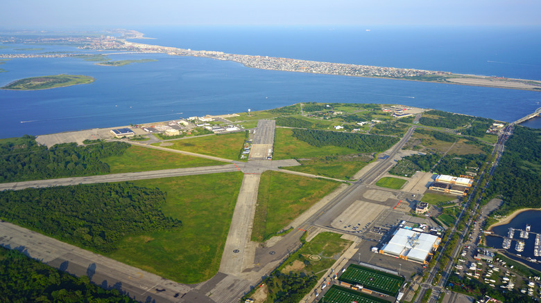 An aerial view of Floyd Bennett Field in New York