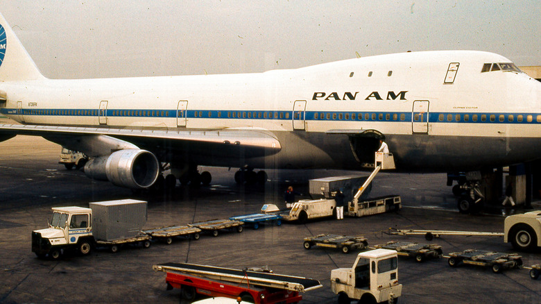 Pan Am airplane sits at the airport