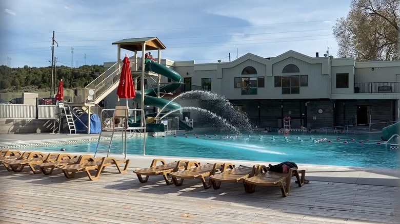 The pool at Downata Hot Springs, Idaho