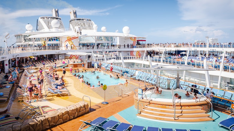 pool deck of cruise ship