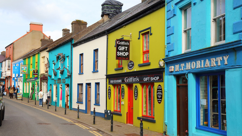 Colorful buildings in Dingle, Ireland