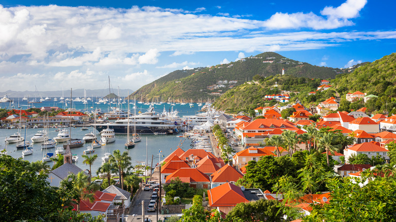 Views of St. Barts harbor